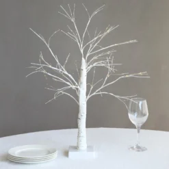 White Lighted Birch Tree With Battery Operated LED Fairy Lights, Rechargeable Warm White Light Up Tree Lamp - 2ft 21 White Lighted Birch Tree With Battery Operated LED Fairy Lights, Rechargeable Warm White Light Up Tree Lamp - 2ft -Home Decor Promotional Store White Lighted Birch Tree with Battery Operated LED Fairy Lights 7
