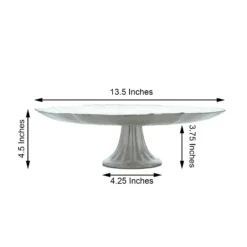 Glass Pedestal Plate Riser, Dessert/Appetizer Display Stand - Scalloped Edge 14" 26 Glass Pedestal Plate Riser, Dessert/Appetizer Display Stand - Scalloped Edge 14" -Home Decor Promotional Store chdlr cake10 13 silv 98