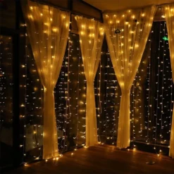 10FT LED Icicle Lights Curtain Fairy String Lights With 300 LEDs & 8 Modes -Home Decor Promotional Store image 90d52199 ab7a 48b9 b157 8083edd8c440